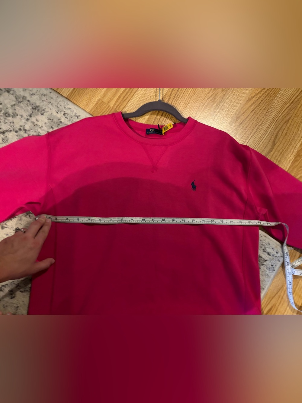 Ralph Lauren Pink Crewneck Sweatshirt Size Large L Pullover Classic - Picture 4 of 10